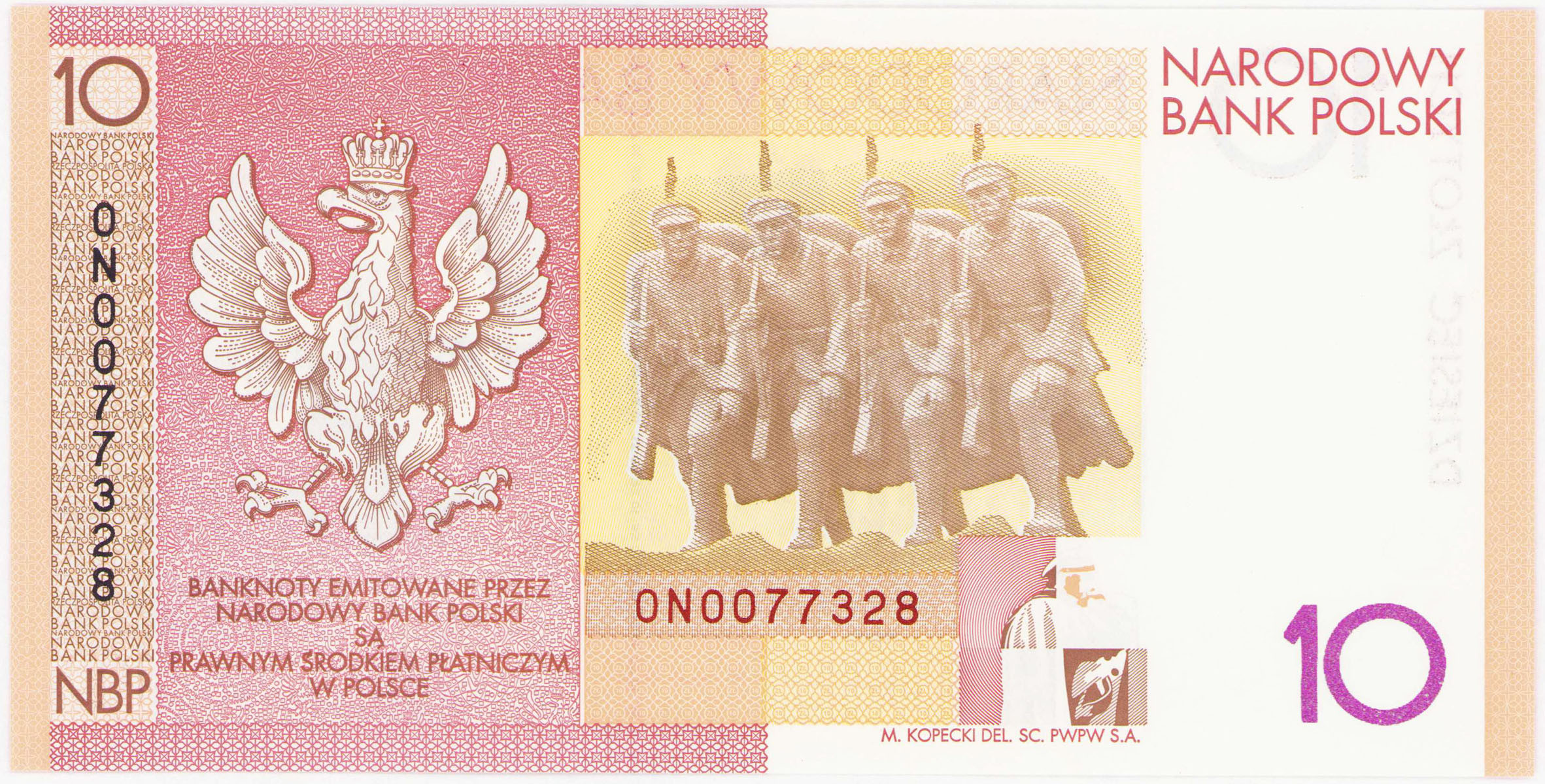 10 złotych 2008 Piłsudski